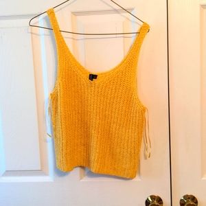 Moon & Madison Crochet Knit Crop Tank Top